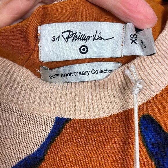 Phillip Lim For Target Animal Print Orange Sweater - Picture 4 of 7